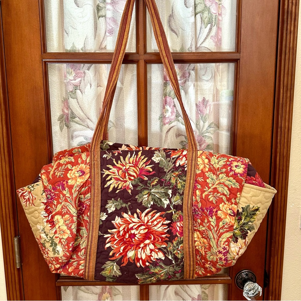 Floral Patchwork Weekend Duffle Bag - April Cornell